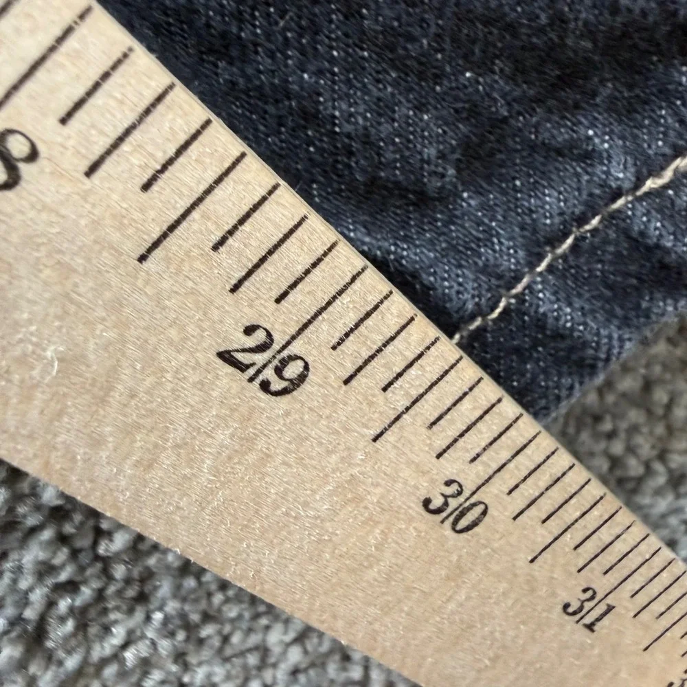 VTG Faded Glory Mens Relaxed Fit Jeans Black Denim 44x30 112371 36 Cotton